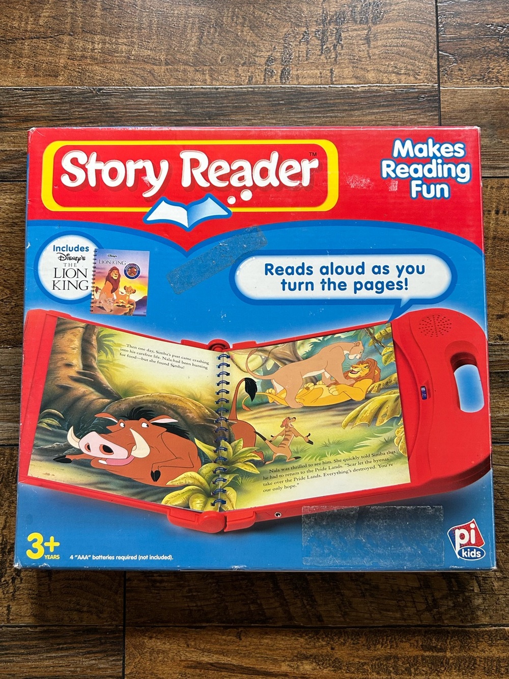Story Reader With Lion King Book - Kids Learning Reading Toys Vintage